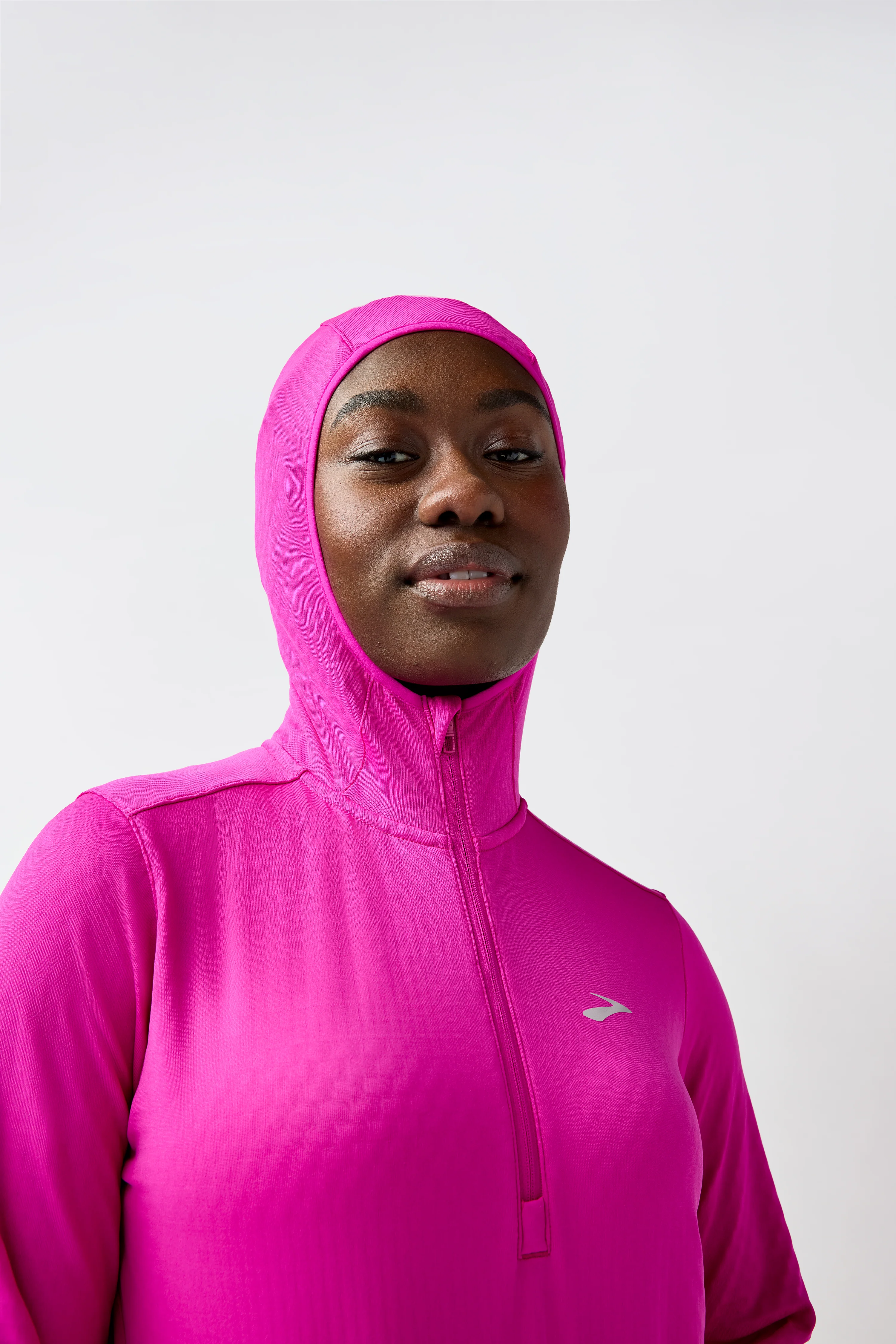 Brooks Notch Thermal Hoodie 3.0 Womens - Pink - Image 4